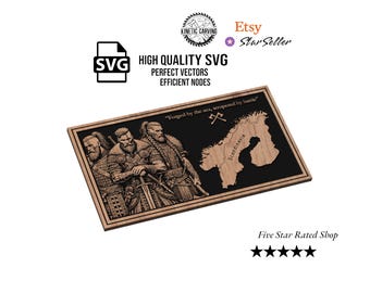 Viking SVG File for Woodworking, CNC, Printing and Lasering (Digital Download)