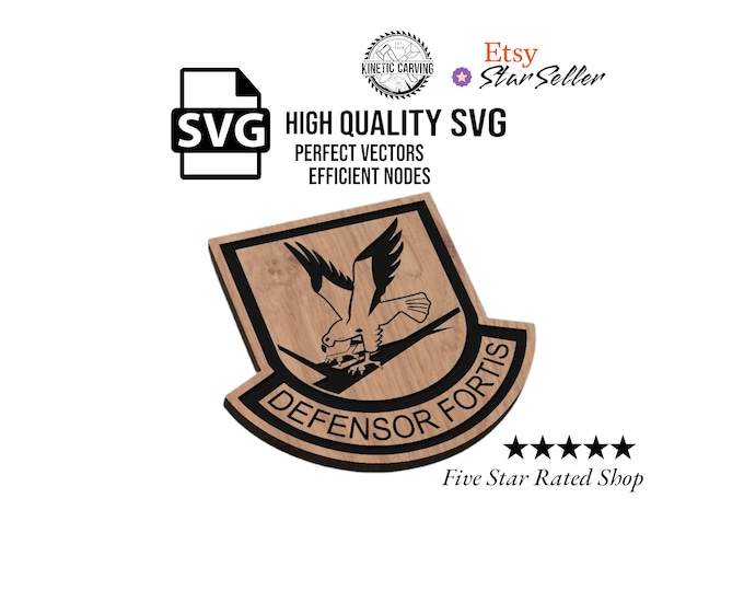 Air Force Security Forces Patch Military SVG File for Woodworking, CNC, Printing and Lasering