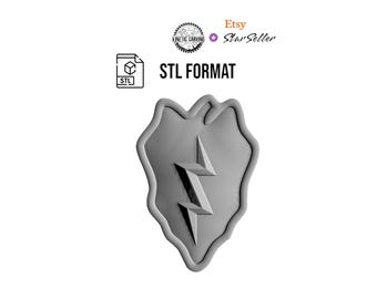25th Infantry Division STL Patch for 3D Printing, CNC Woodworking (Digital Download)