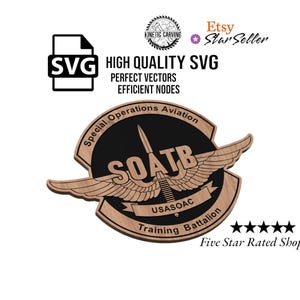 SOATB Patch Logo Military SVG File: CNC, Woodworking, Printing (Digital Download)