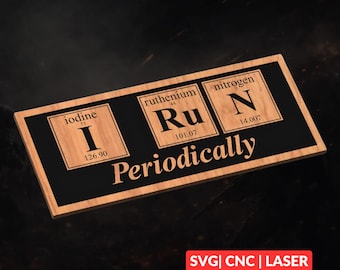 Funny Periodic Table SVG | CNC Laser Cut File, Wood Wall Art, Glowforge Engraving, LightBurn Ready
