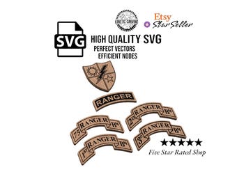 Ranger Regiment Military SVG Combo Pack: CNC, Laser Cut File (Digital Download)