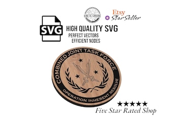 Operation Inherent Resolve (OIR) Military Patch SVG File (Digital Download)