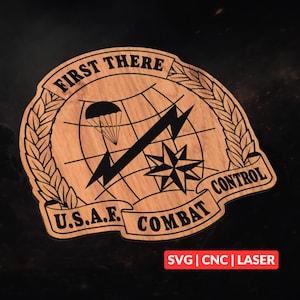 Air Force Combat Control SVG | CNC Laser Cut File, Wood Wall Art, Glowforge Engraving, LightBurn Ready