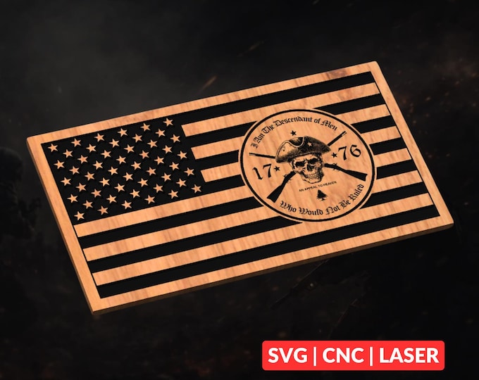 Appeal to Heaven SVG | CNC Laser Cut File, Wood Wall Art, Glowforge Engraving, LightBurn Ready