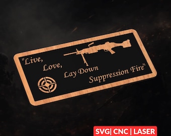 M249 Live, Love, Laugh SVG | CNC Laser Cut File, Wood Wall Art, Glowforge Engraving, LightBurn Ready