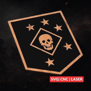 MARSOC Aufnäher SVG | CNC Laser Cut Datei, Laser Cut Datei, Laser Cut Datei, Glowforge Gravur, LightBurn Ready