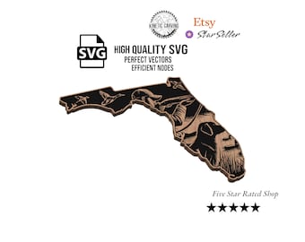 Florida Duck Hunting SVG File for Woodworking, CNC, Printing and Lasering (Digital Download)