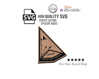 Space Force Operations Command SVG File: Military Laser Cut CNC Design (Digital Download)