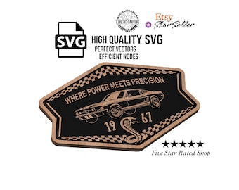 Muscle Car SVG File for Woodworking, CNC, Printing and Lasering (Digital Download)
