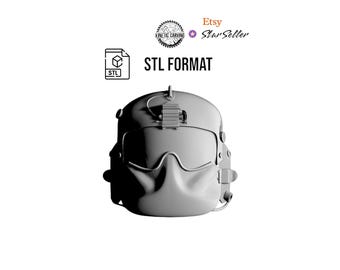Military Aviation Helmet STL for 3D Printing, CNC Woodworking (Digital Download)