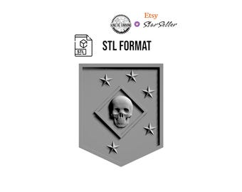 Marine Raiders Patch STL File: 3D Printable Tactical Emblem (Digital Download)