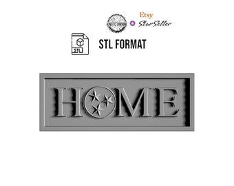 Tennessee HOME Design STL | 3D CNC Carving File, Wood Relief Art, 3D Printing Ready