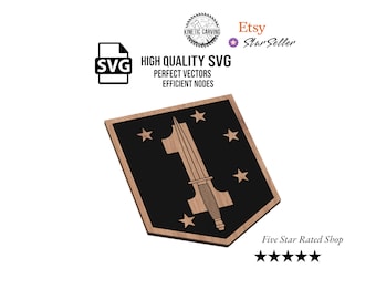 1st Raider Battalion (MARSOC) SVG File: Military CNC Laser Cut Design (Digital Download)