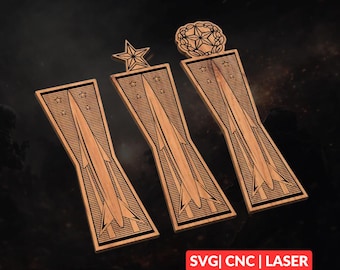 Air Force Missile Maintenance Badges SVG | CNC Laser Cut File, Wood Wall Art, Glowforge Engraving, LightBurn Ready