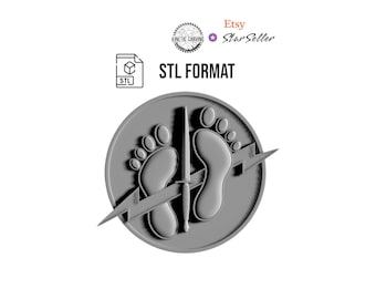 Air Force Special Tactics (Green Feet) Patch Military STL for Woodworking, CNC, Printing and Lasering