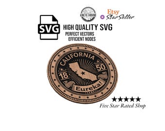 California State Seal SVG File: CNC, Woodworking, Lasering (Digital Download)