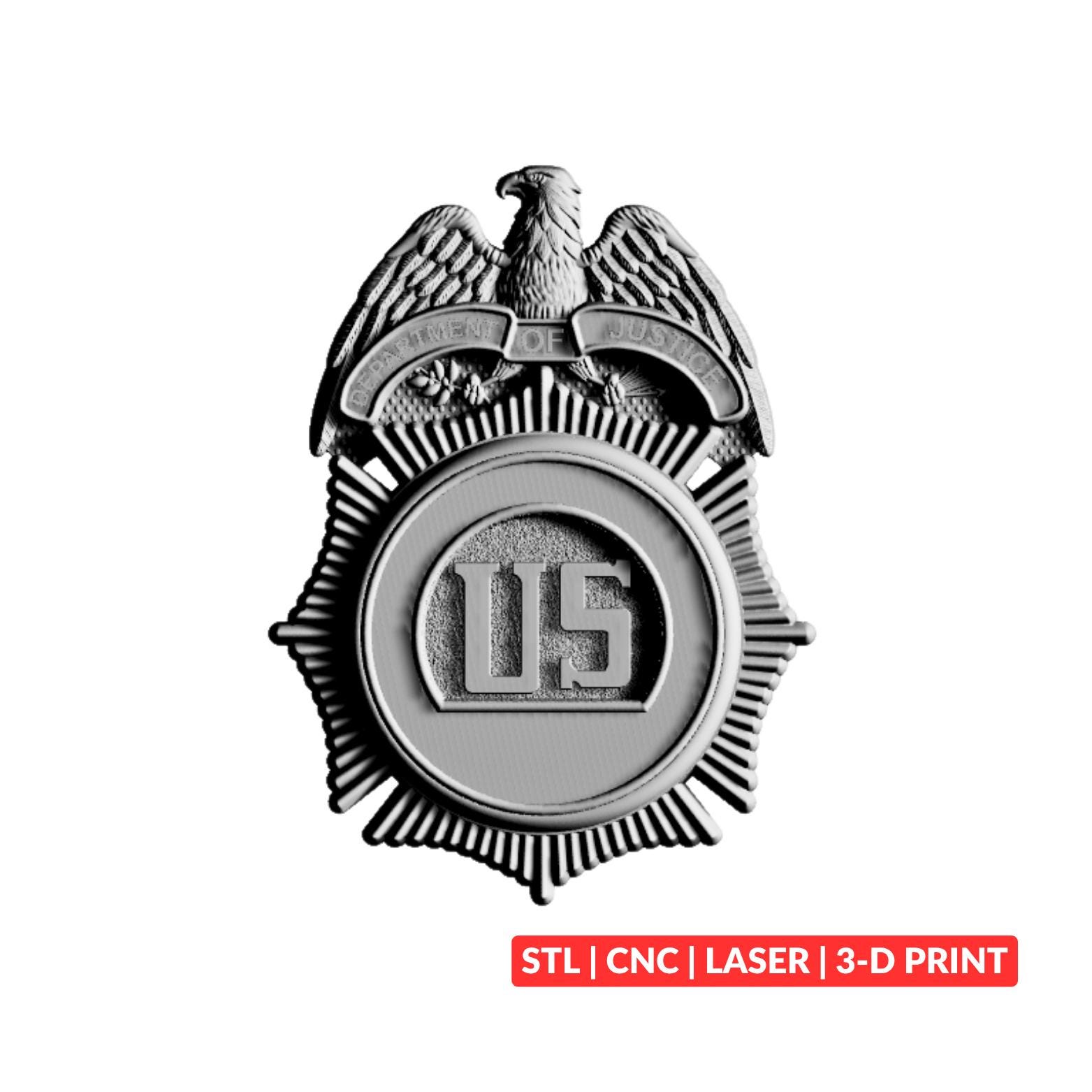 Department of Justice Badge - Etsy