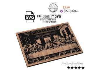 The Last Supper SVG File – Detailed Religious Art Design for Woodworking, CNC, Printing and Lasering