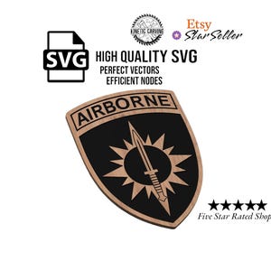 SOCPAC Airborne Patch SVG: Military Logo File for CNC/Lasering (Digital Download)