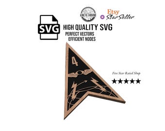 Space Force Delta 4 Command Patch SVG File: CNC, Laser Cut (Digital Download)