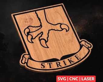 502nd Parachute Infantry Regiment Patch Logo SVG | CNC Laser Cut File, Wood Wall Art, Glowforge Engraving, LightBurn Ready