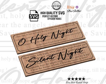 Christmas Themed Holiday Music Design SVG Files: CNC, Laser Cut, Woodworking (Digital Download)