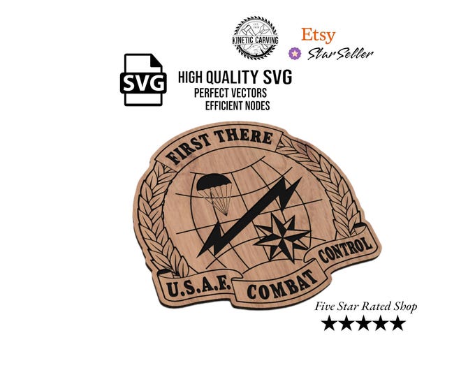 Air Force Combat Control SVG File: CNC, Laser Cut (Digital Download)