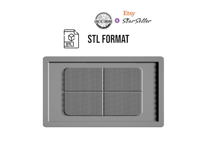 Textured/Ribbed Cutting Board STL File for CNC Woodworking