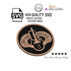 3rd Armored Cavalry Regiment Patch SVG File: Military CNC Laser Cut (Digital Download)