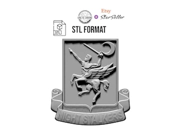160th SOAR Night Stalkers Emblem STL File: Military 3D Model (Digital Download)