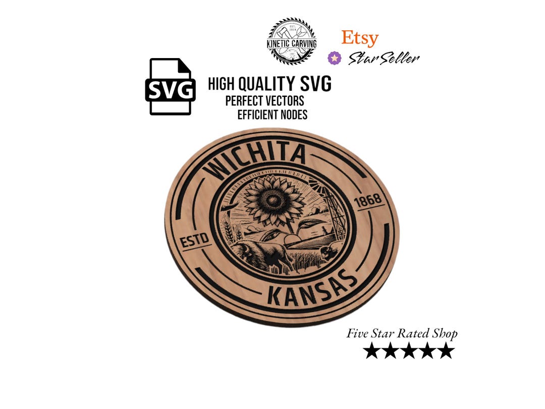 Kc Cnc File Kansas Cities SVG File: CNC, Laser Cut, Woodworking (digital Download ...