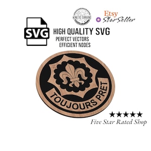 2nd Cavalry Regiment Patch SVG File: CNC, Laser Cut, Woodworking (Digital Download)