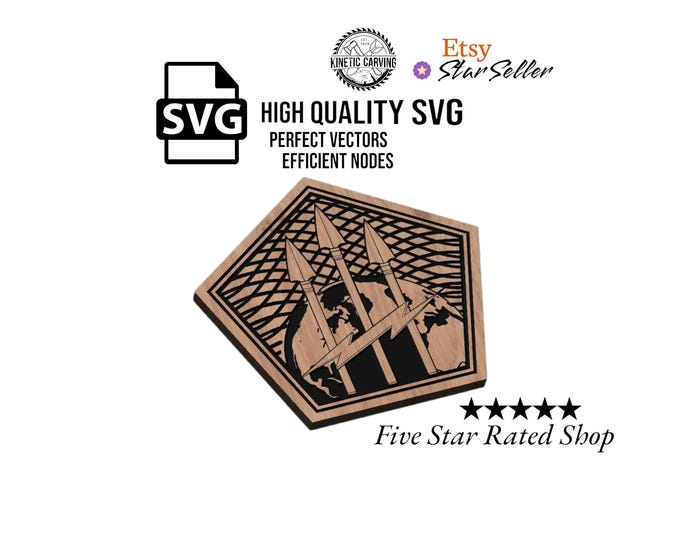 Military Cyber Patch SVG File: CNC, Laser Cut, Print (Digital Download)