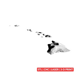 Hawaii Terrain Map STL file preview on a white background, view 2