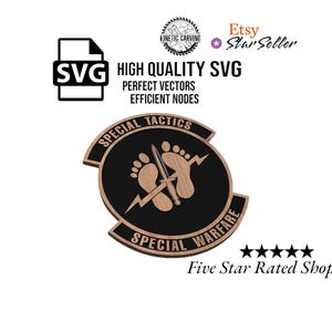 Air Force Special Tactics Patch SVG File: CNC, Woodworking, Lasering (Digital Download)
