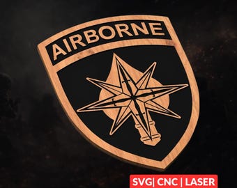 SOCNORTH Military Logo SVG | CNC Laser Cut File, Wood Wall Art, Glowforge Engraving, LightBurn Ready