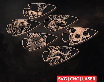 Arrowhead Hunting Combo SVG Bundle: CNC Laser Cut File (Digital Download)