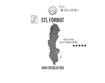 Sweden 3D STL | 3D CNC Carving File, Wood Relief Art, 3D Printing Ready