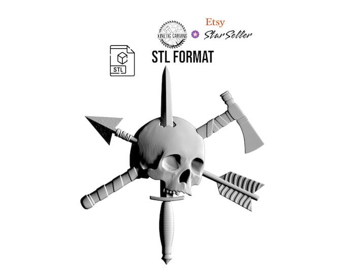 Special Operations Skull STL: Nous Defions 3D Model (Digital Download)