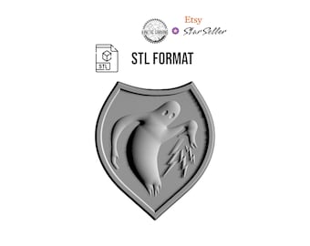 3D STL WWII Special Troops Ghost Patch - Woodworking, CNC, Printing, Lasering