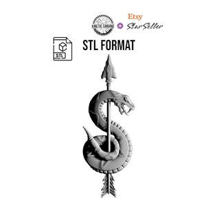 Sniper School Tactical Marksman Badge STL-bestand voor 3D-print- en houtbewerkingsprojecten