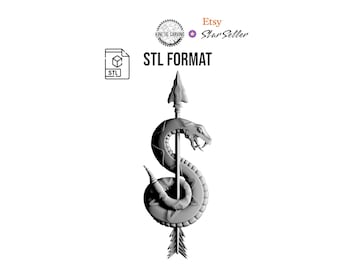 Sniper School Tactical Marksman Badge STL File for 3D Printing and Woodworking Projects