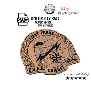 Air Force Combat Control Military SVG File for Woodworking, CNC, Printing and Lasering