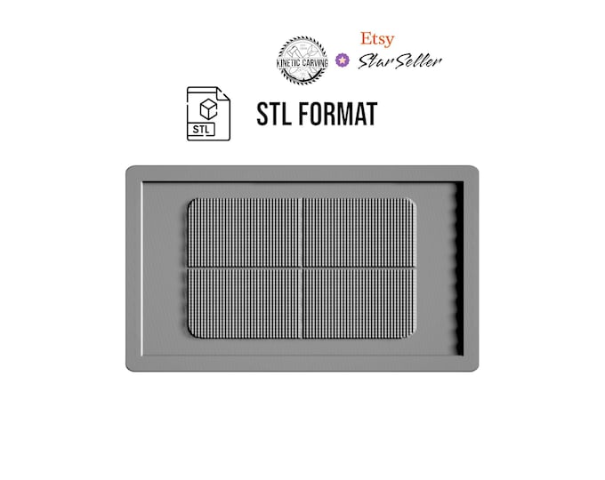 Textured/Ribbed Cutting Board STL File for CNC Woodworking