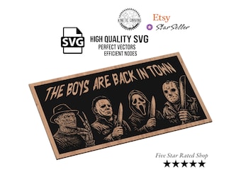 Horror Characters SVG File: Halloween Laser Engraving Vector (Digital Download)