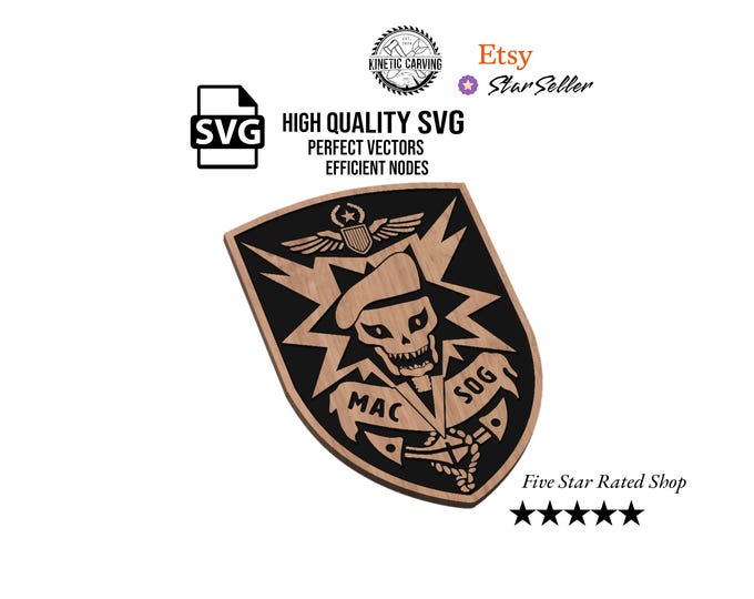 MACVSOG Vietnam Veteran SVG: Military CNC Laser File (Digital Download)