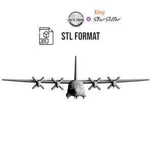 C-130 Hercules Aircraft STL pour impression 3D, travail du bois CNC