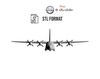 C-130 Hercules Aircraft STL for 3D Printing, CNC Woodworking