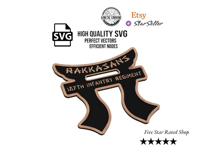 Rakkasans (101st Airborne) SVG File for Woodworking, CNC, Printing and Lasering